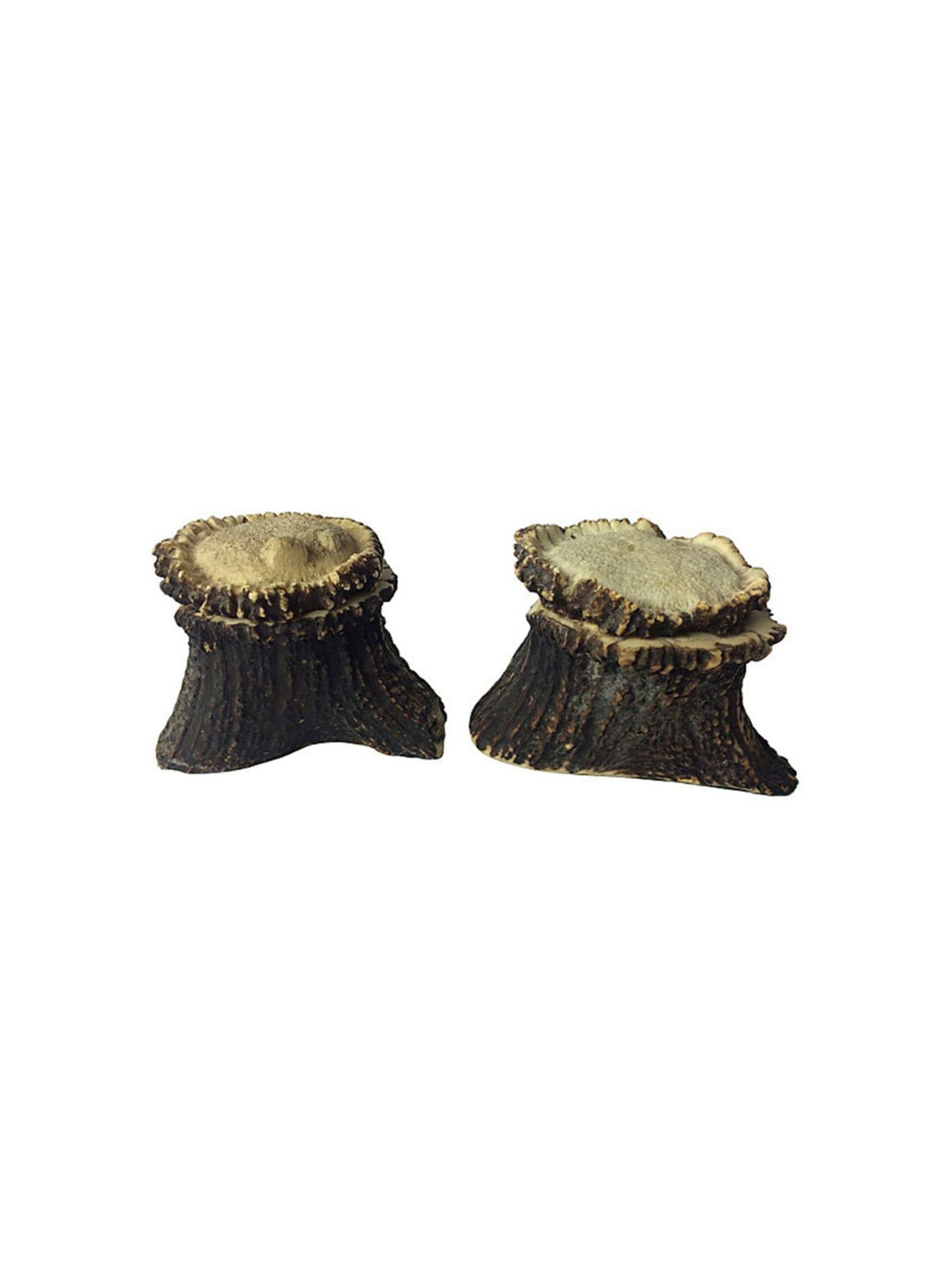 Vintage 19th Century English Antler Inkwells