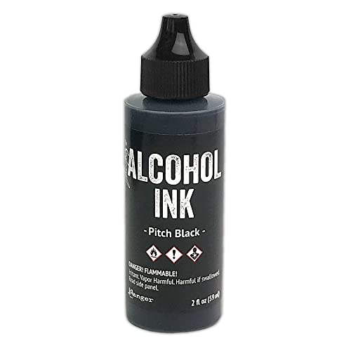 Tim Holtz Alcohol Ink – Pitch Black 2 oz.