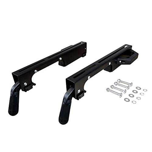 POWERTEC MT4000MBA Miter Saw Stand Mounting Brackets, Set of 2, Fits Ryobi, Black and Decker, Craftsman, and Kobalt Miter Saw Stand