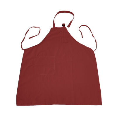 Intedge 335D-R – Bib Apron, 32″L x 28″W, adjustable neck, (2) pockets, Red