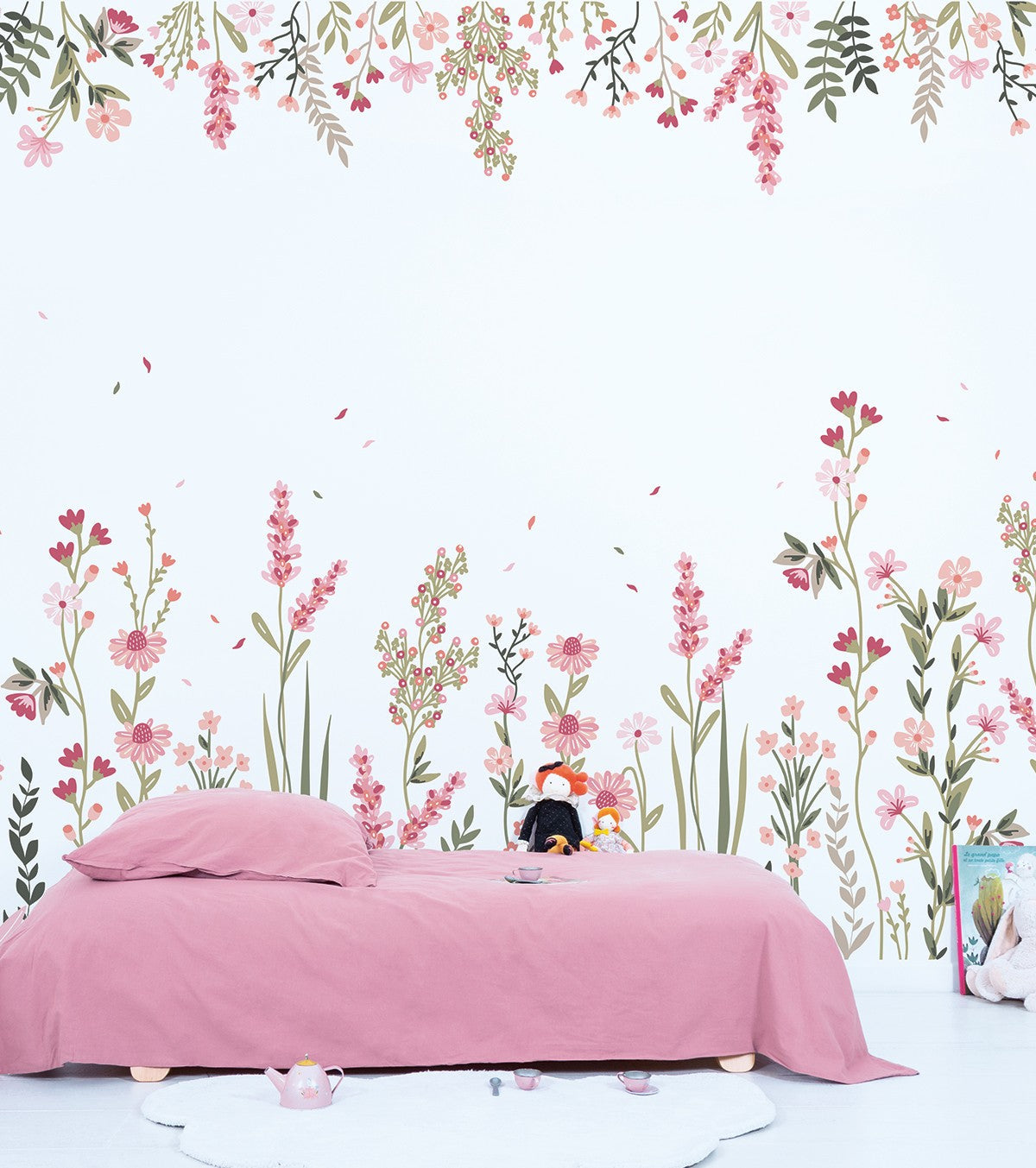 Magenta – Panoramic Wallpaper – A Field Of Flowers