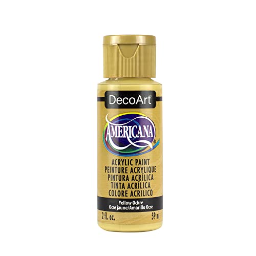 DecoArt Americana Acrylic Paint, 2-Ounce, Yellow Ochre