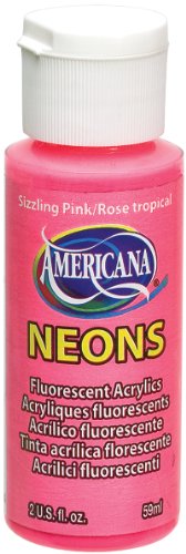 DecoArt DHS3-3 Americana Neon’s Paint, 2-Ounce, Sizzling Pink