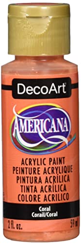 DecoArt 2 Ounce, Coral Americana Craft Paint, Orange