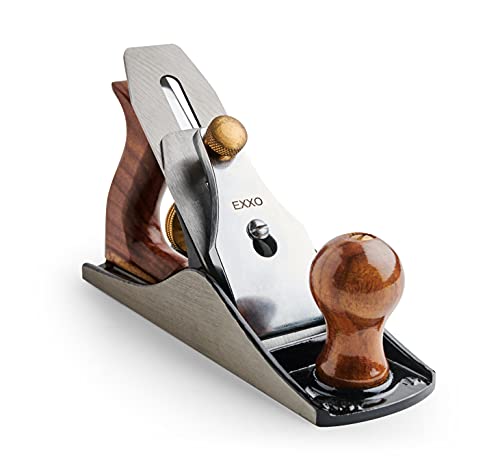 EXXO | No.4 Jack Bench Hand Plane | 9 Inch Plane – 2 Inch Cutter | Adjustable Edge and Hand Planer | Wood Smoothing, (5360)