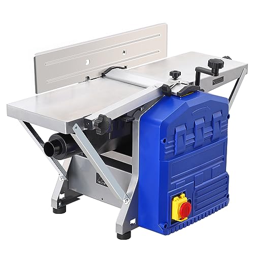 Power Benchtop Planer, Towallmark Powerful Benchtop Planer 1250W Worktable Thickness Planer with Low Dust Work for both Hard & Soft Wood Planing &