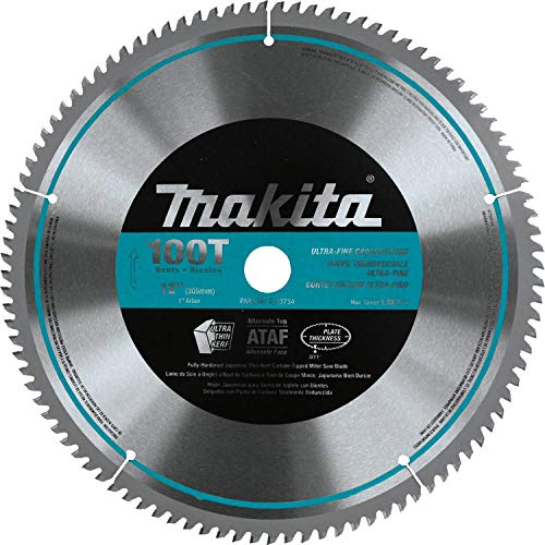 MAKITA 12″ X 1″ 100T MICRO POLISHED MITER SAW BLADE, A-93734 , Silver