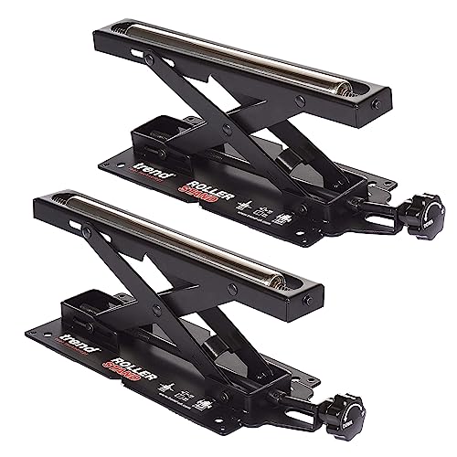 Trend Set of 2 Adjustable Miter Saw Roller Stand, 140 lbs Capacity and Height Adjustment from 2 inches to 6.3 inches, R/STAND/A/2