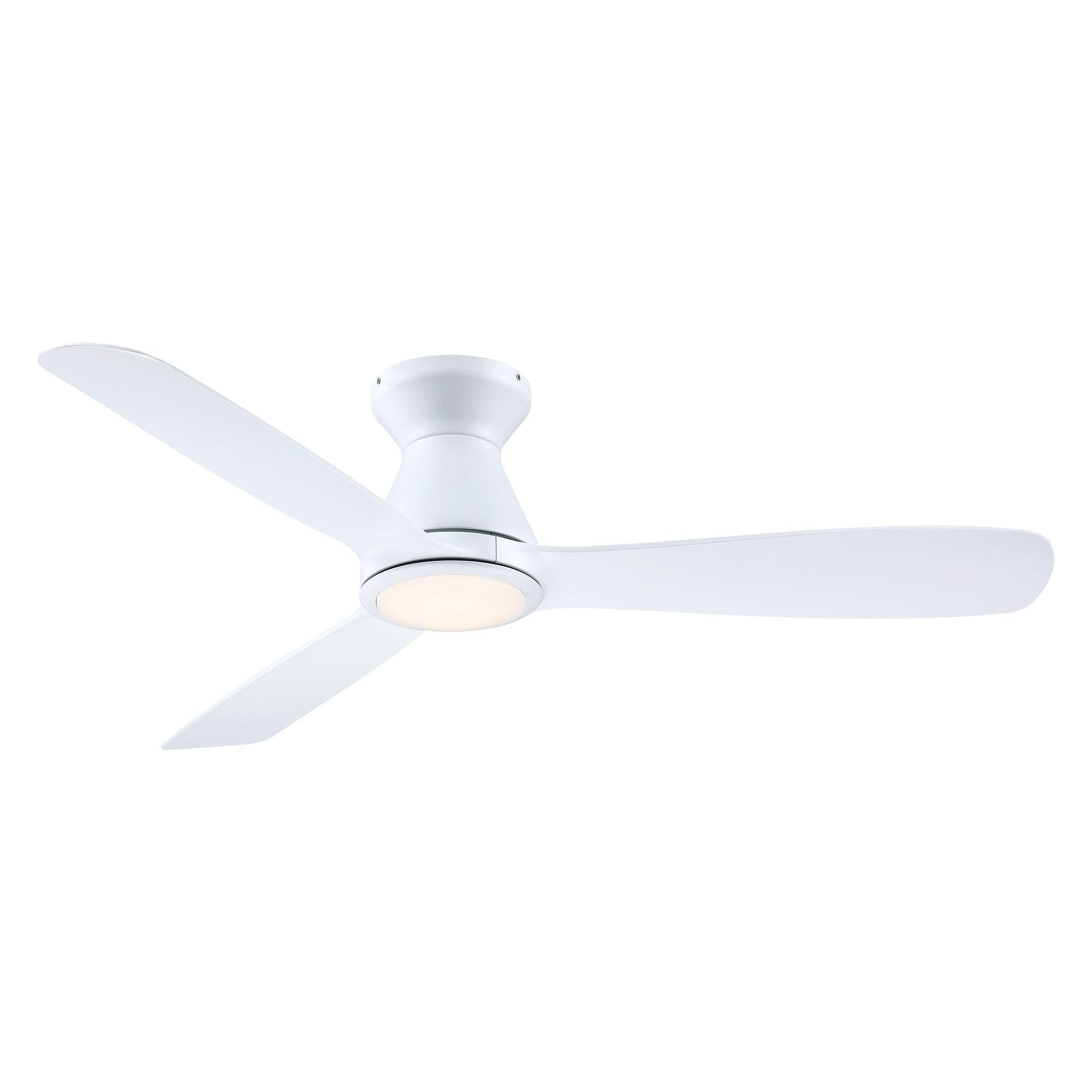 52″ Ahmedabad Industrial DC Motor Flush Mount Reversible Ceiling Fan with LED Lighting and Remote Control