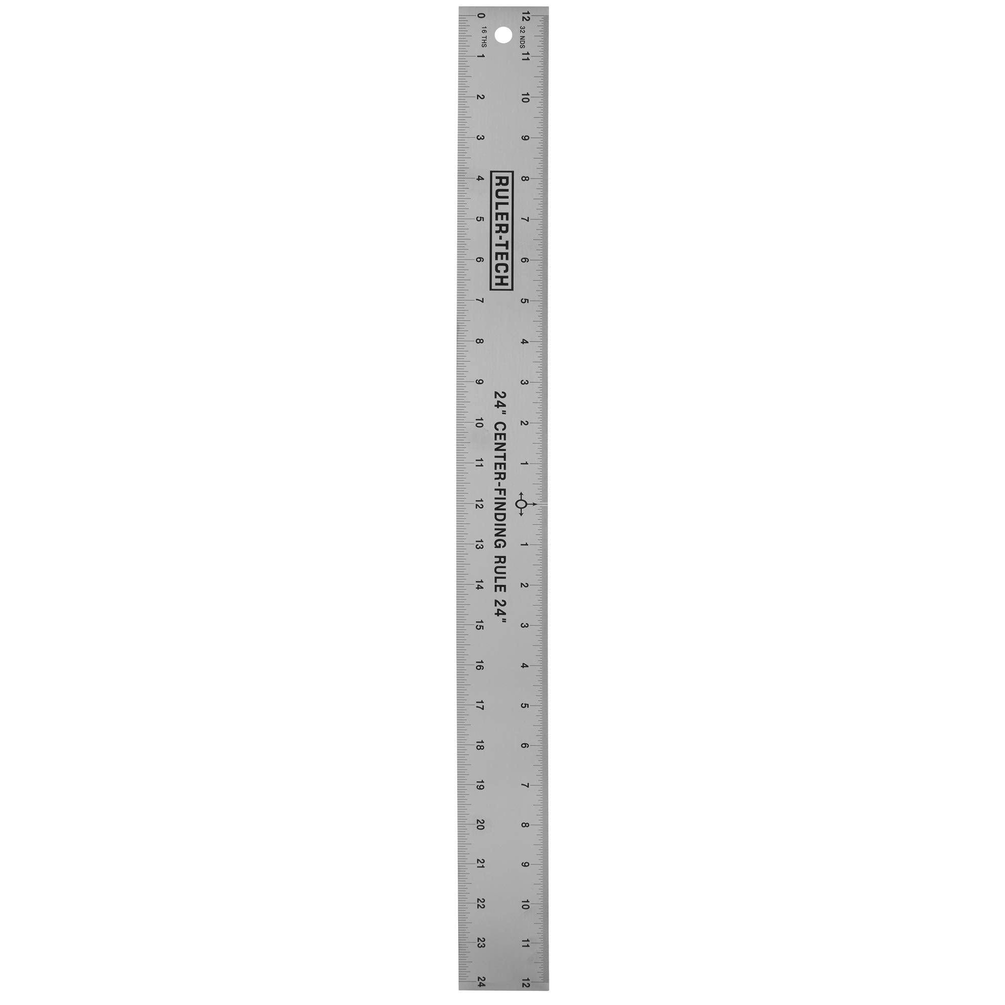 Stainless Steel Center Finding Ruler. Ideal for Woodworking, Metal Work, Construction and Around The Home (24″ Ruler)