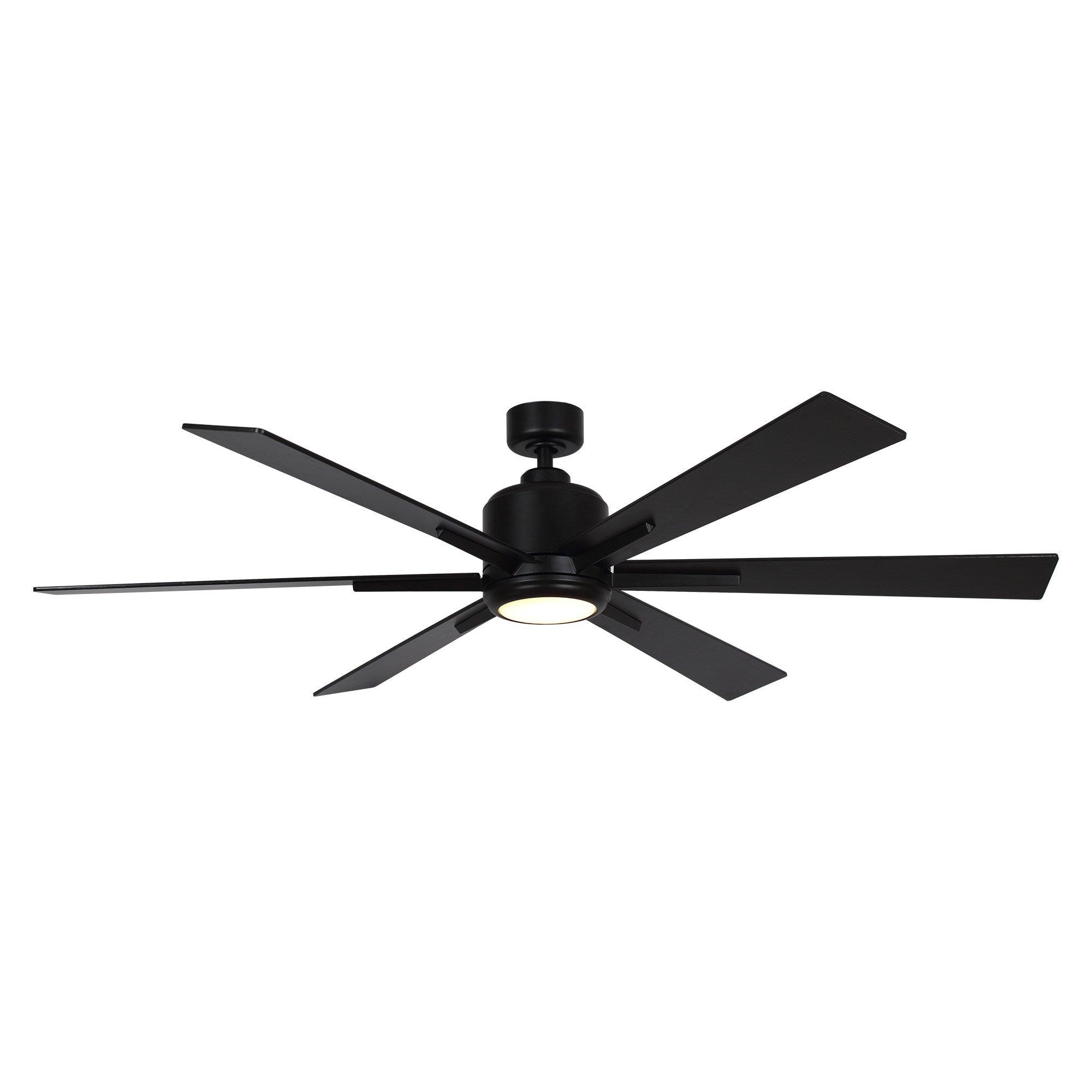 65″ Bendan Industrial Downrod Mount Ceiling Fan with Lighting and Remote Control