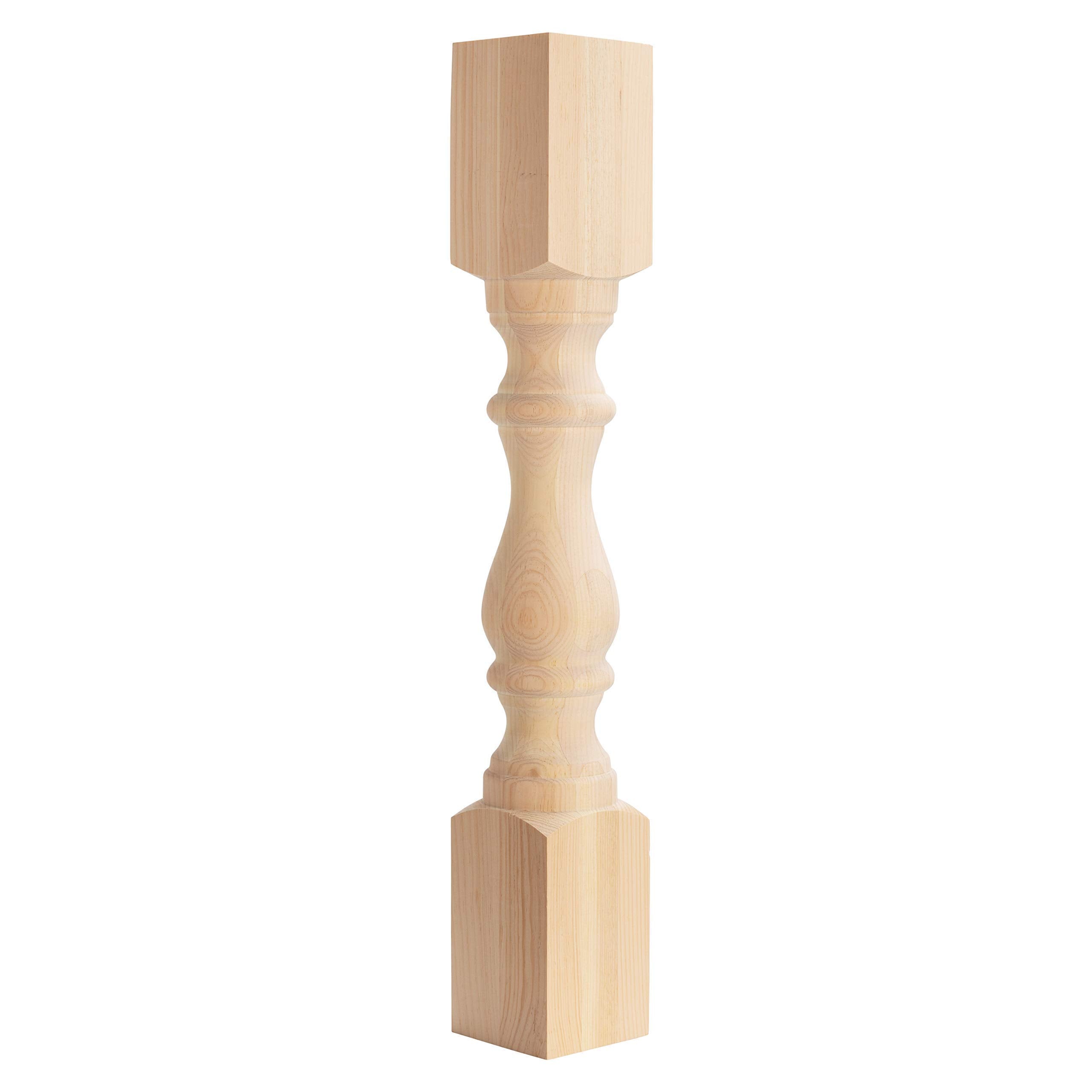 CAROLINA LEG CO. Chunky Monastery Pine Island Leg – Unfinished – Single Leg – Handcrafted in the USA – Dimensions: 5″ x 34.5″