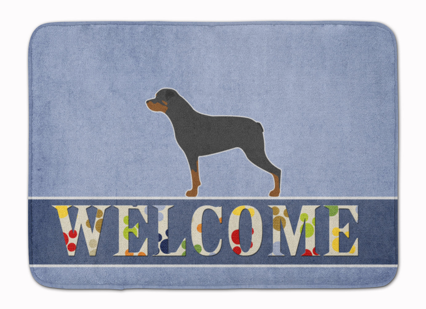 Rottweiler Welcome Machine Washable Memory Foam Mat BB5570RUG