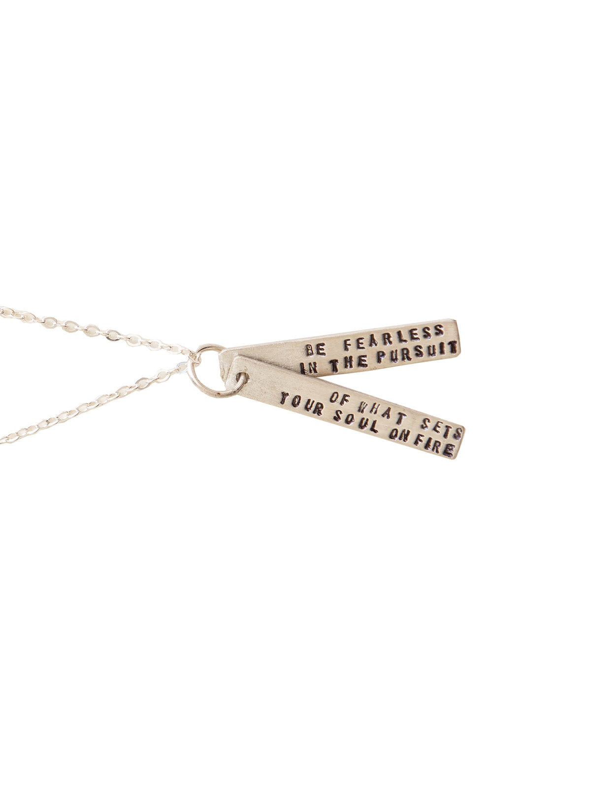 Chocolate & Steel Be Fearless Necklace