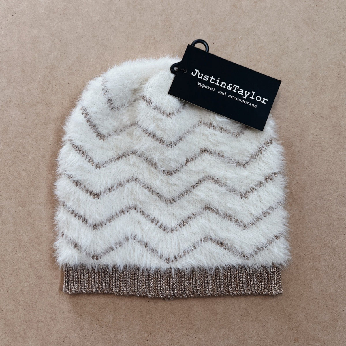 Ivory | Metallic Beanie