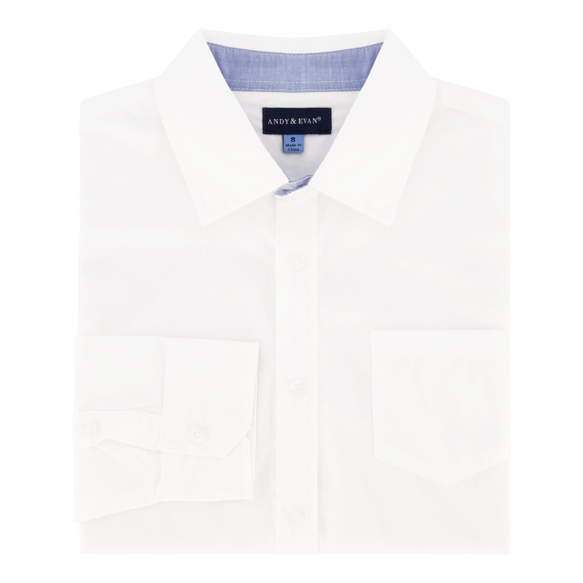 White Poplin Button-down