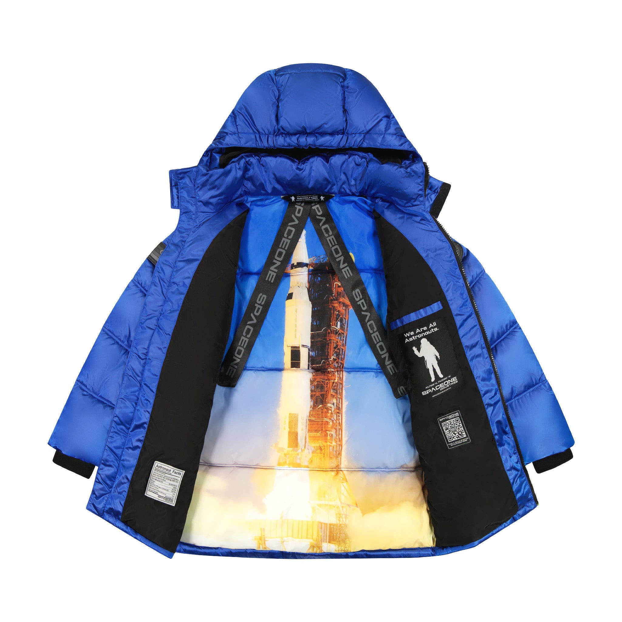 Spaceone X Andy & Evan® | Galactic Puffer Jacket | Astronaut Blue