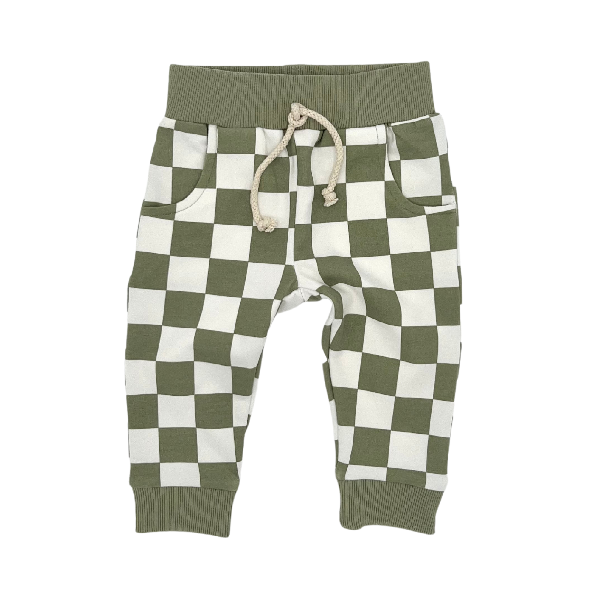 Checkered Jogger –  Spruce