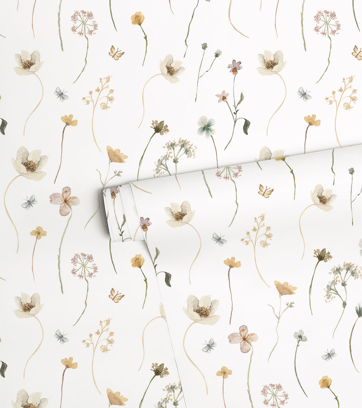 Mademoiselle – Children’s Wallpaper – May Flower Motif