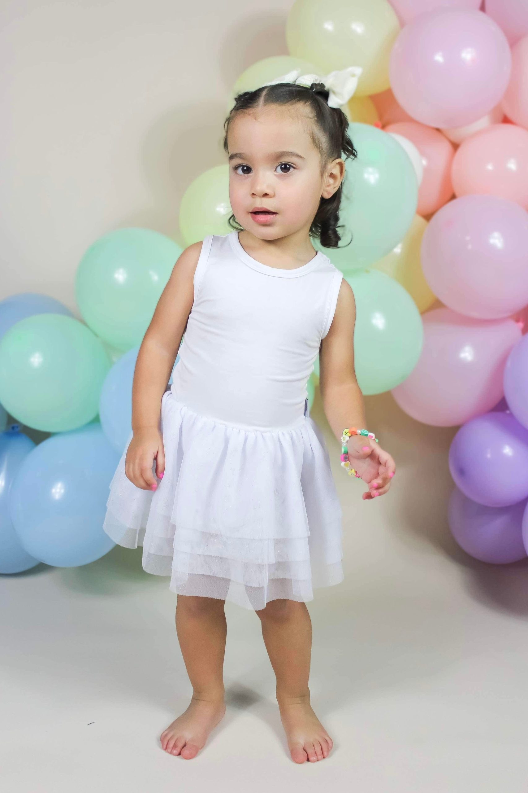 Solid White – Tutu Bodysuit Dress