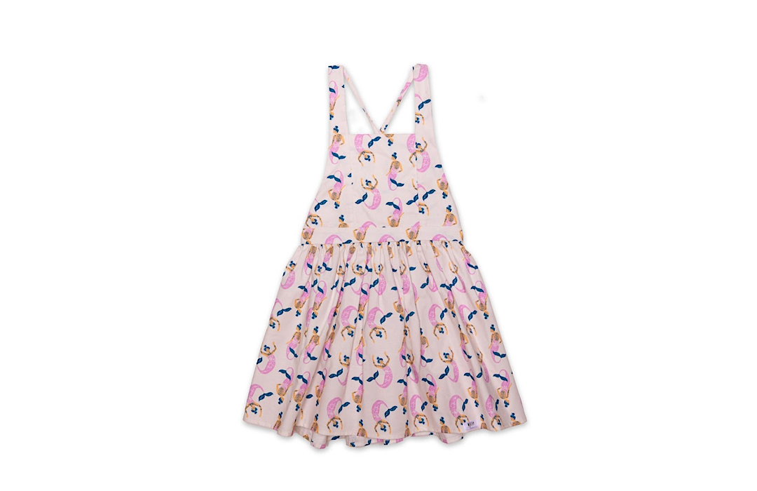 Tie Back Dress In Mermaids