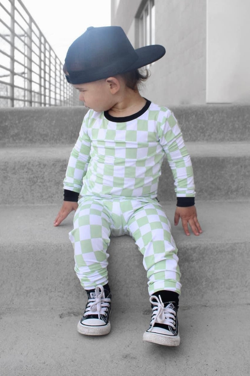 Green Checkers – Set