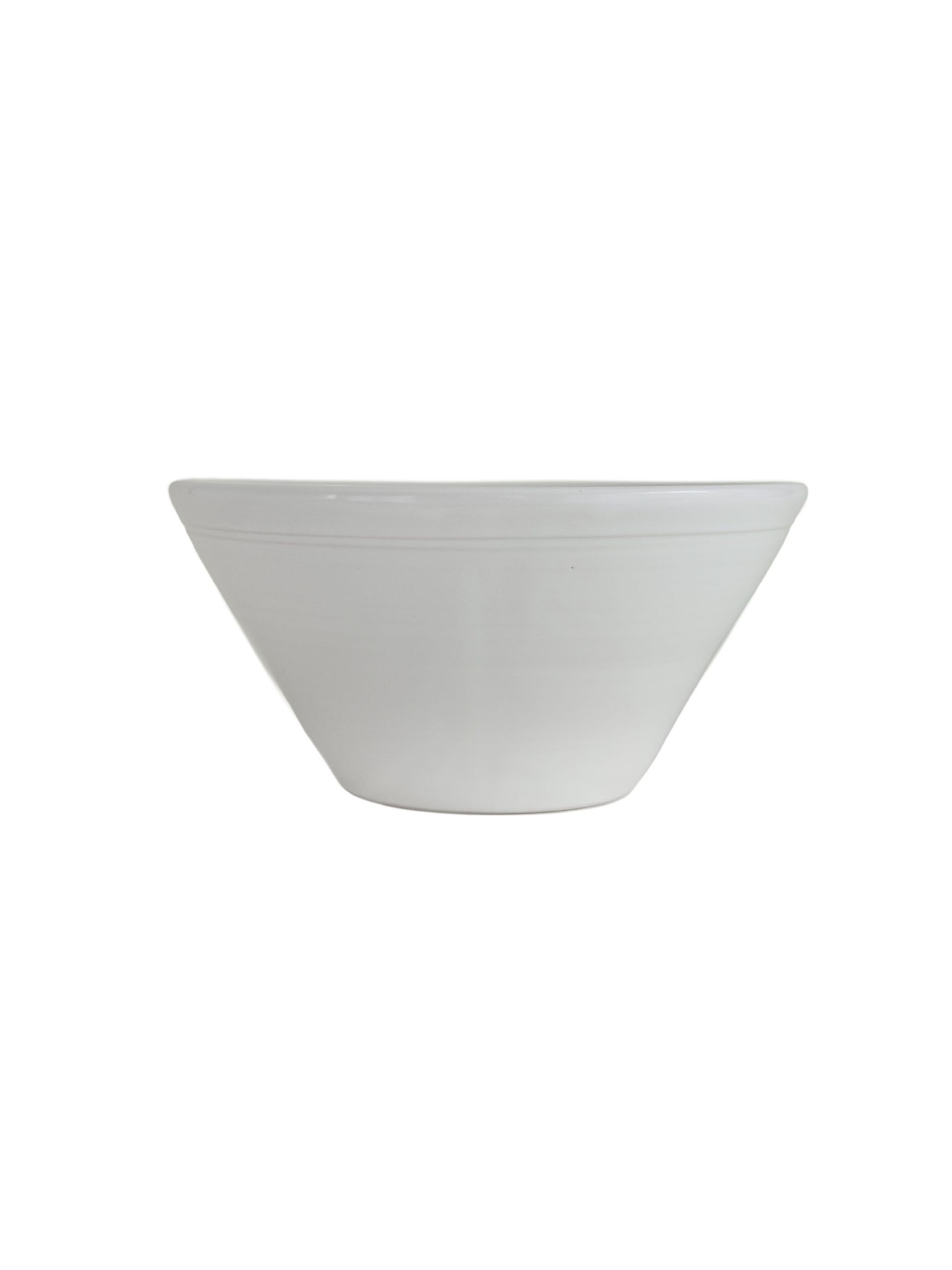 McQueen Pottery Milk White Serving Bowl