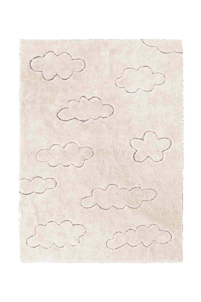 Washable Rug Clouds Natural  – RugCycled Collection