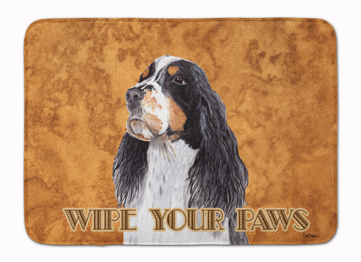 Springer Spaniel Wipe your Paws Machine Washable Memory Foam Mat SC9134RUG