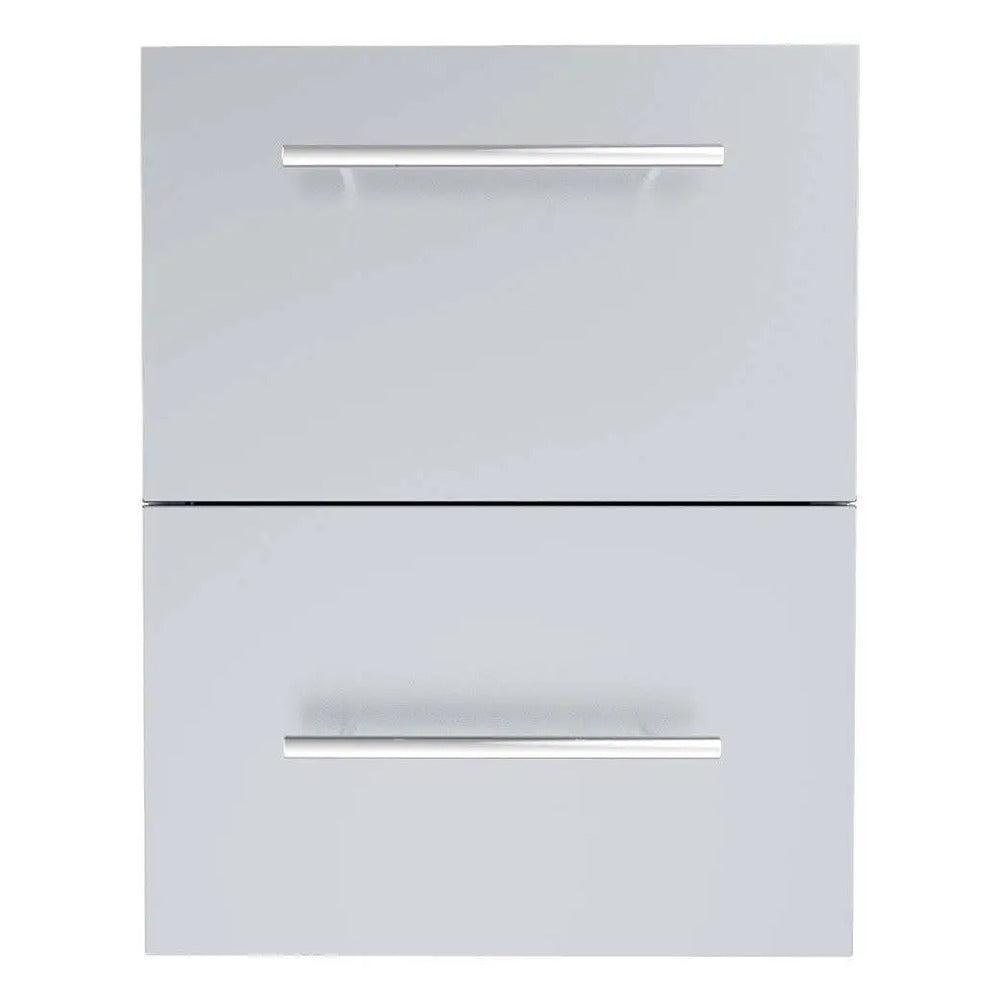 Sunstone Designer Series 18″ Stainless Steel Paper Towel Double Drawer Combo