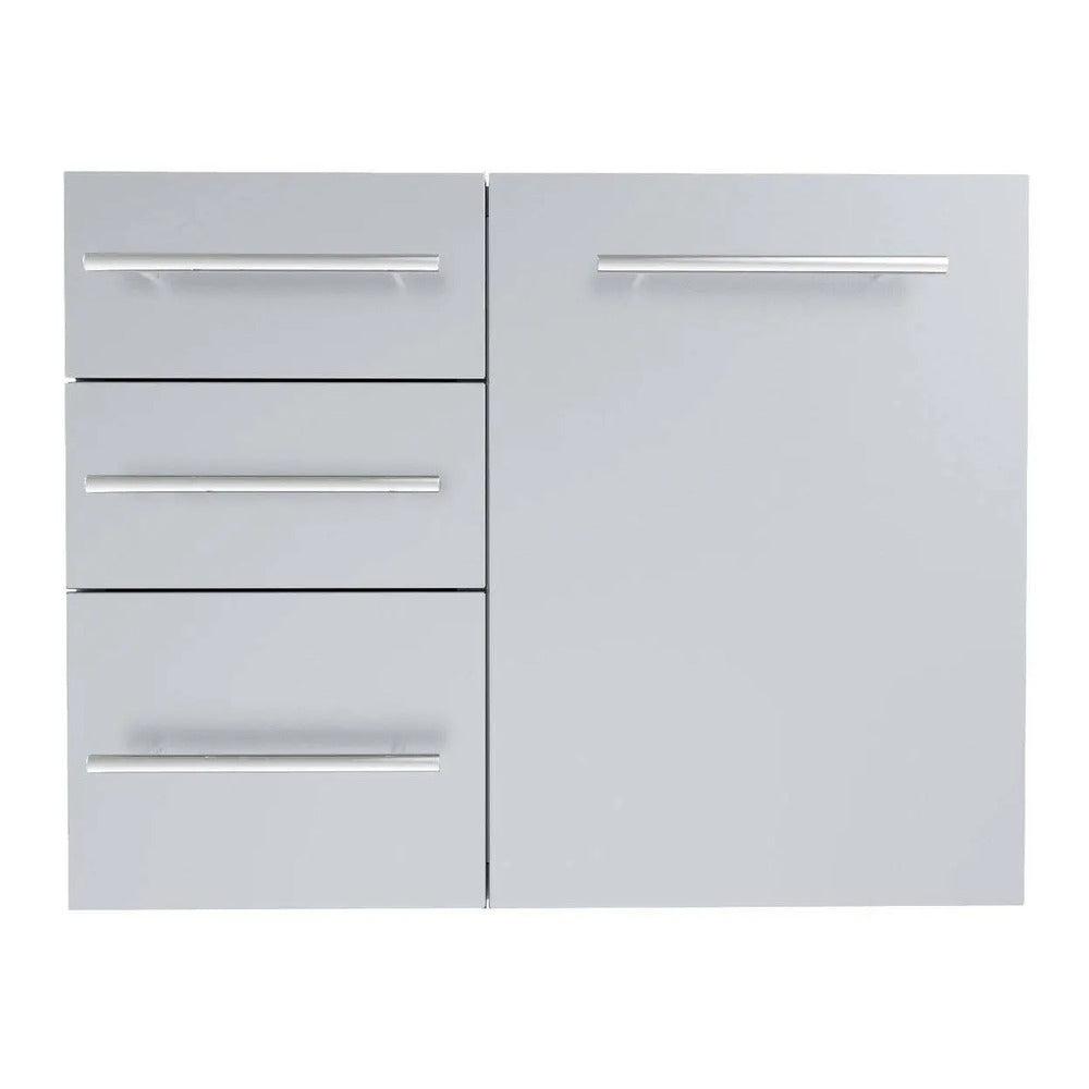 Sunstone Designer Series 30″ Stainless Steel Liquid Propane Combo Triple Drawer