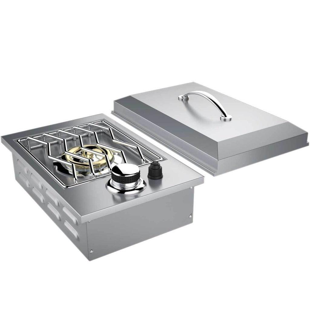 Sunstone Ruby Series 13″ Stainless Steel Single Side Drop-In Natural Gas Burner