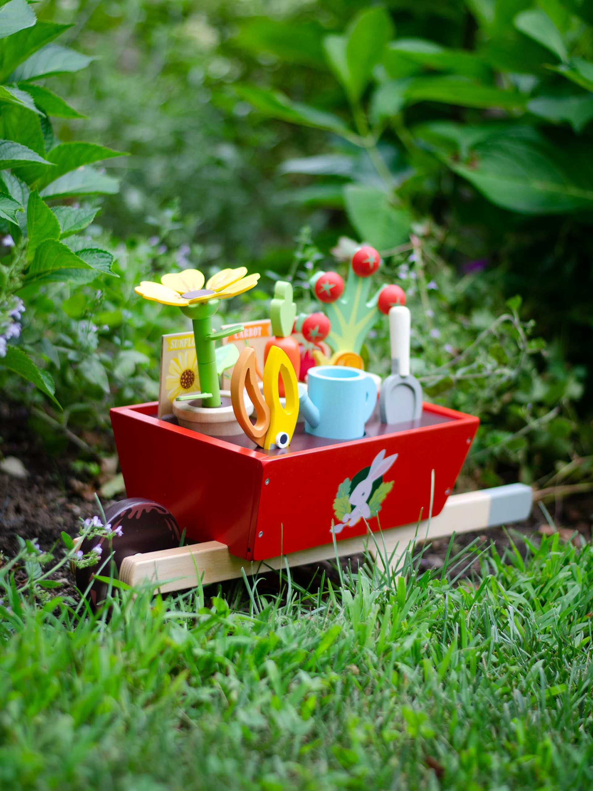 Tender Leaf Toys Garden Wheelbarrow Set