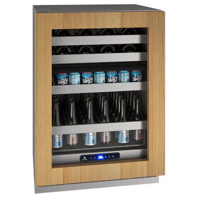 U-Line UHBD524-IG01A – 24″ Dual-Zone Beverage Center, Glass Door with Integrated Frame