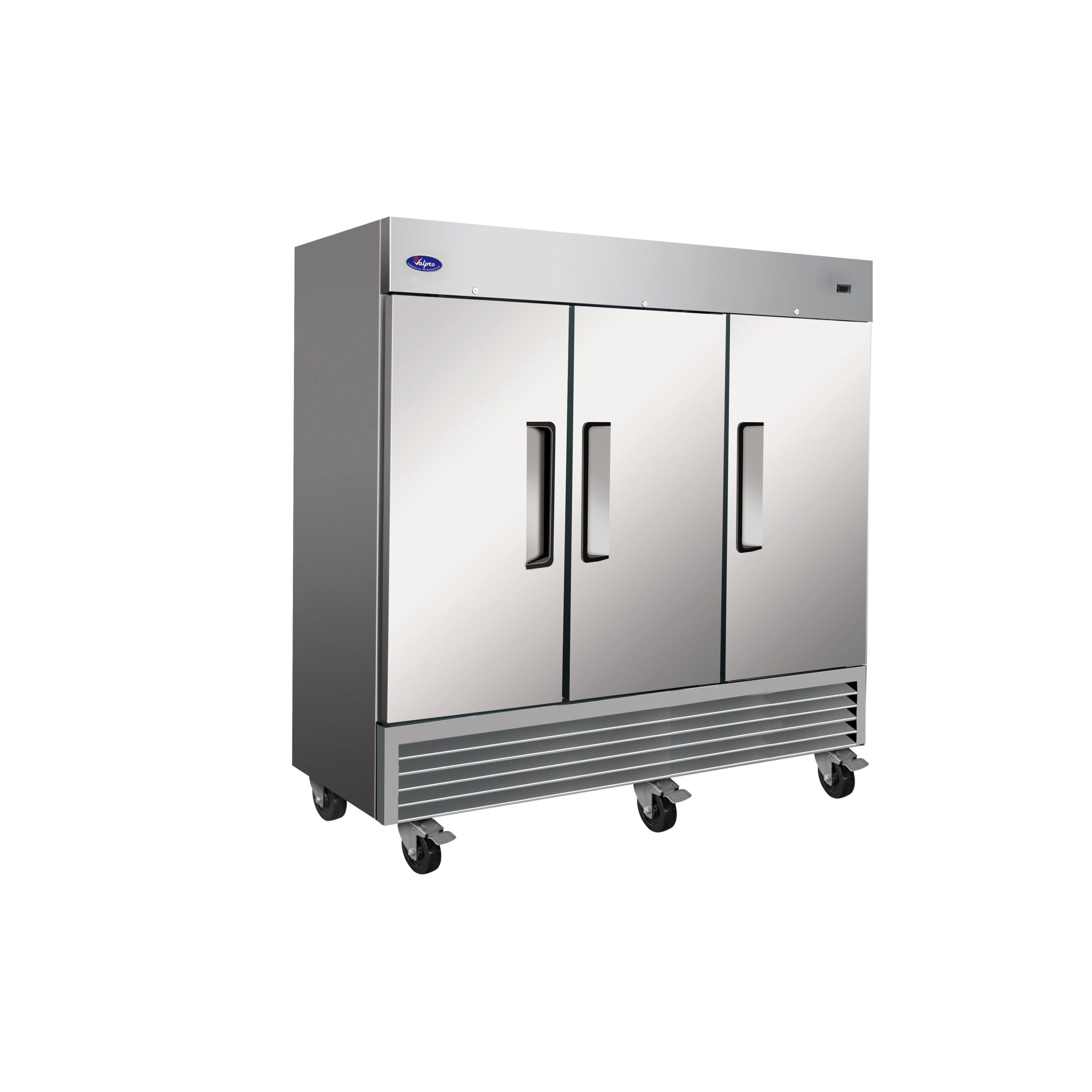 Valpro 72 cu.ft. Stainless Steel Reach-In Solid 3-Door Freezer