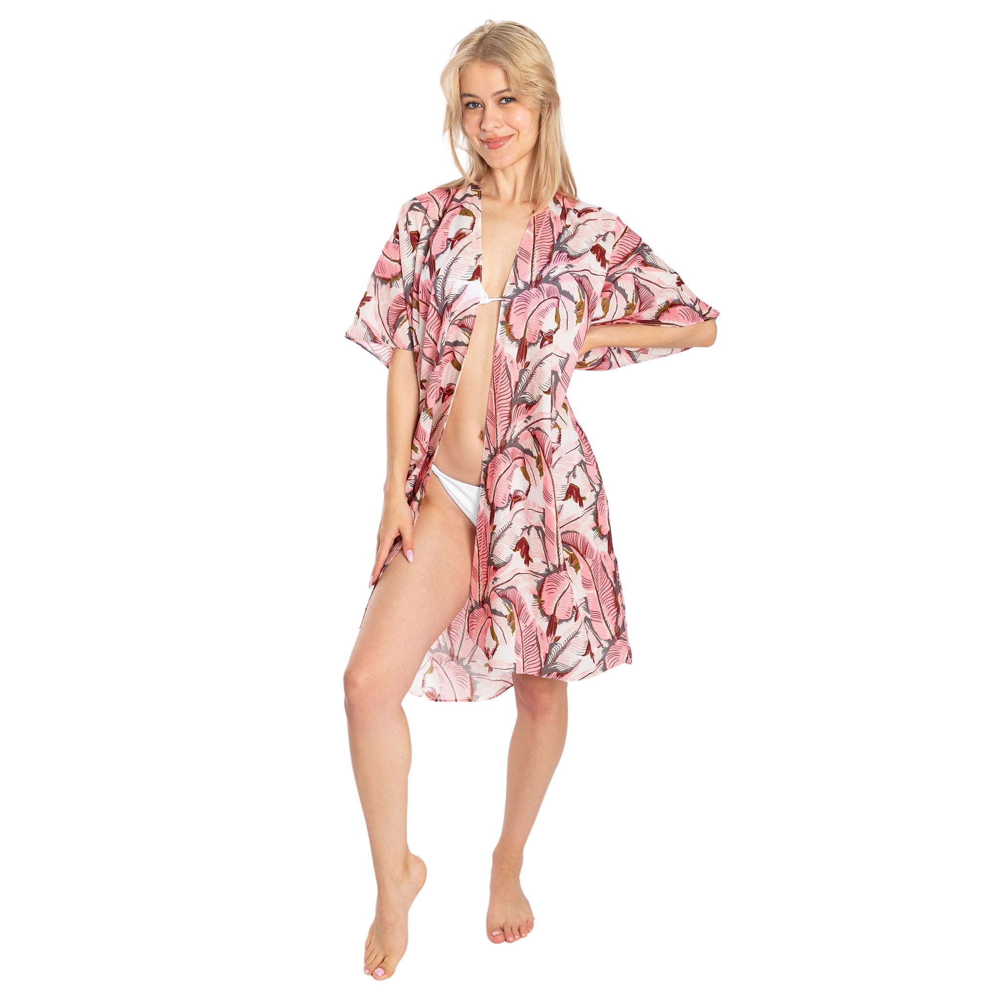 Women’s Pink Martinique® Banana Leaf Cover Up