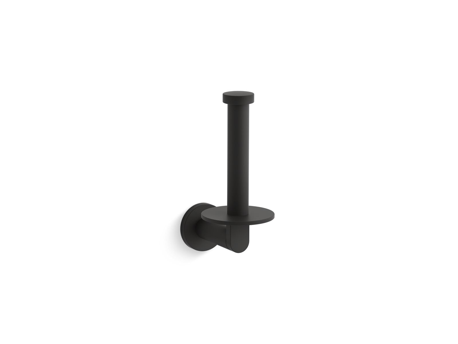 KOHLER K-73148-BL Composed Vertical Toilet Paper Holder In Matte Black