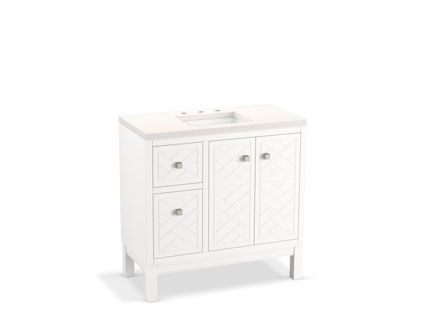 Beauxline® 36″ Bathroom Vanity Cabinet With Sink And Quartz Top