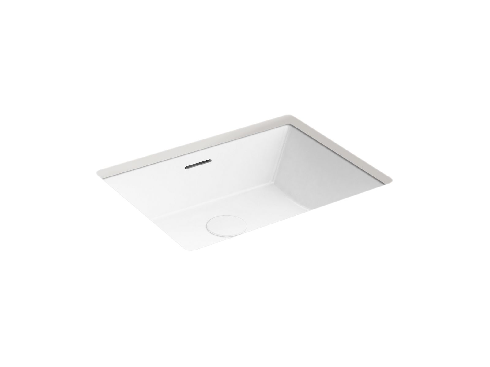 KOHLER K-21058-0 Brazn 21-1/4″ Rectangular Undermount Bathroom Sink In White