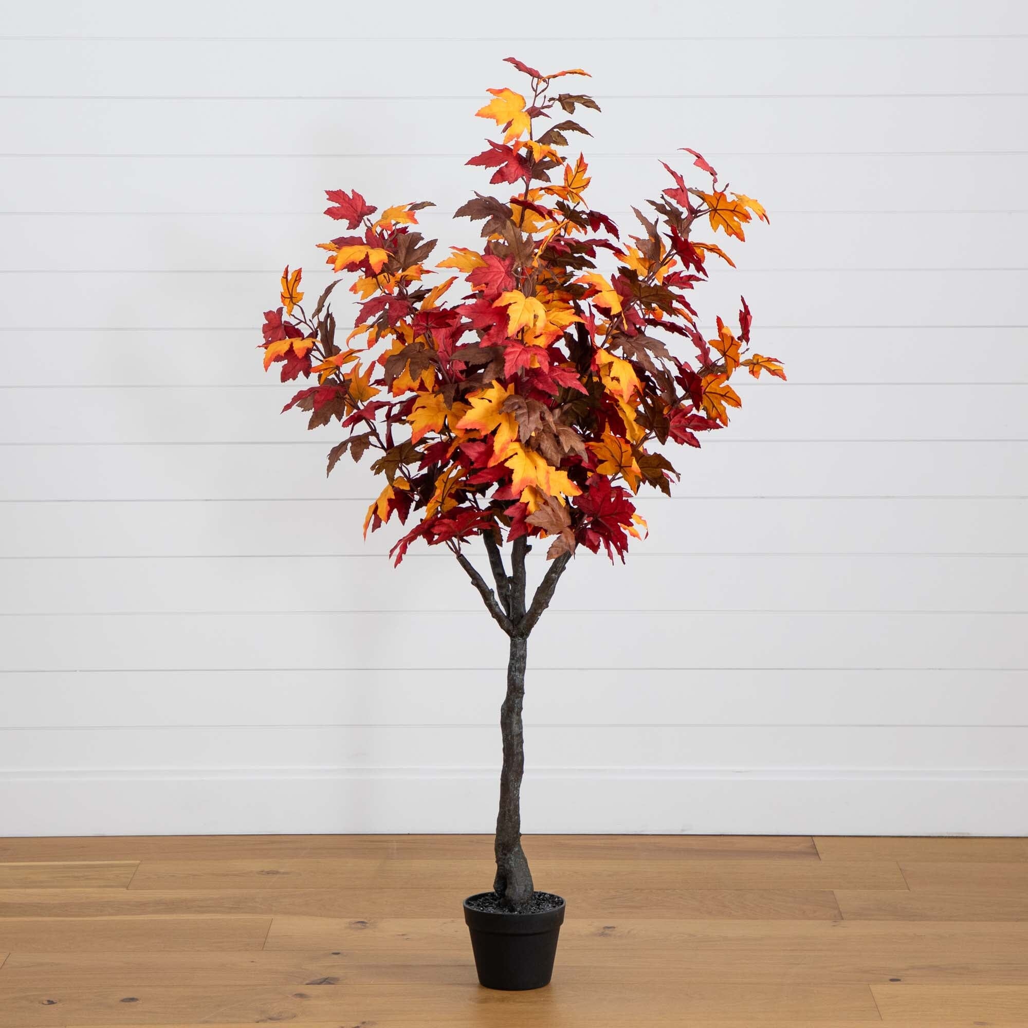 5′ Artificial Fall Smoky Maple Tree