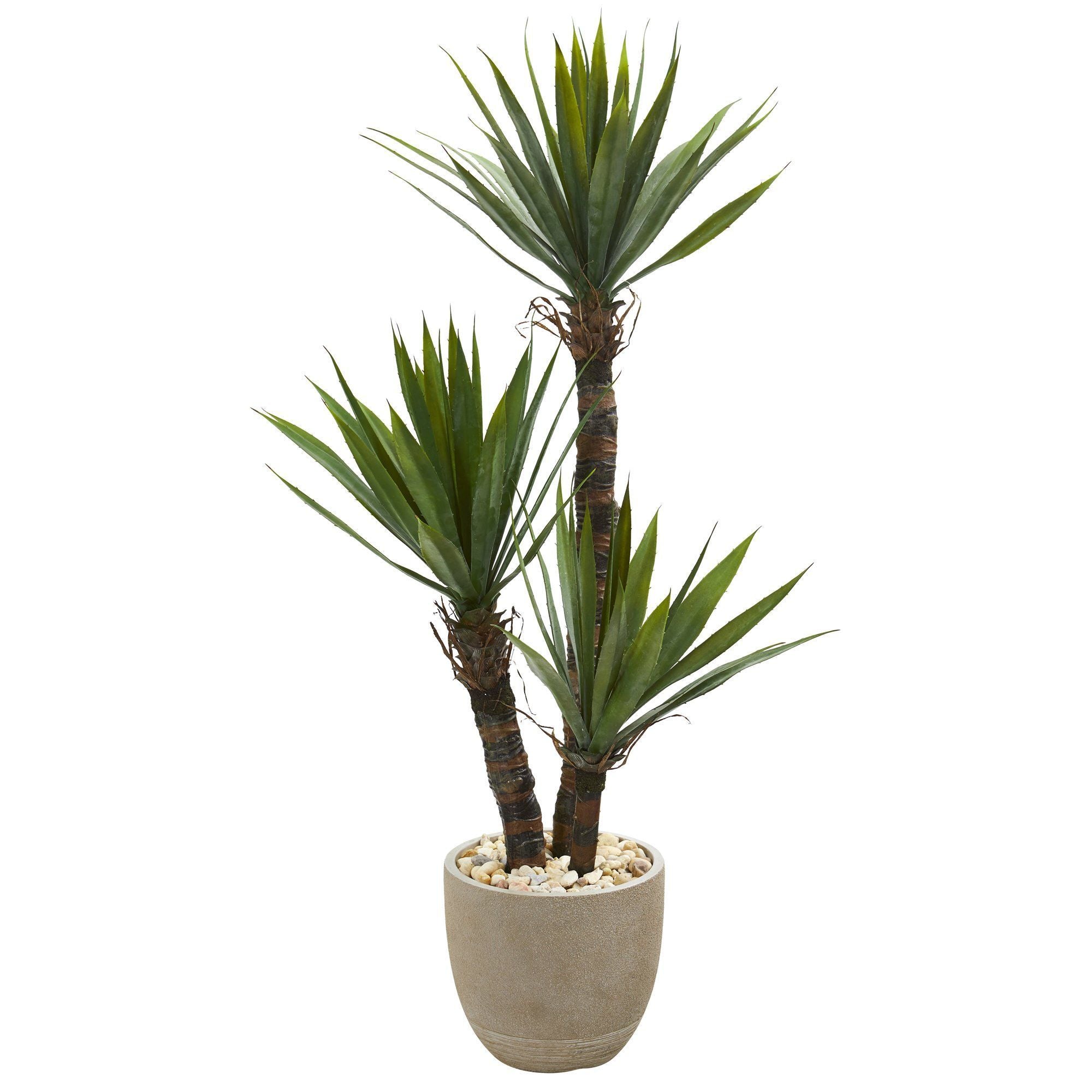 56” Yucca Artificial Tree in Sandstone Planter