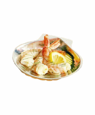 Bon Chef 5013 – Seafood Baking Shell, 3 oz., 4-1/4″ x 4-1/2 inch, small, (Case of 6)