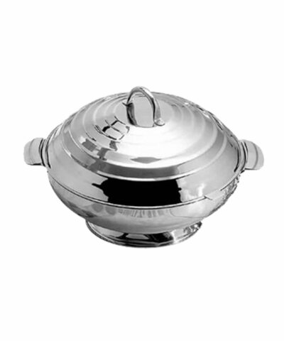 Bon Chef 61209 – Server, 3-1/2 qt., 13.6″ dia., round, with locking lid, double