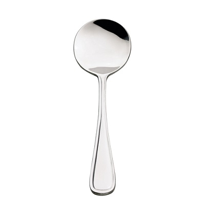 Browne 502517 – Celine Bouillon Spoon, 6-1/2″, 18/0 stainless steel, mirror finish