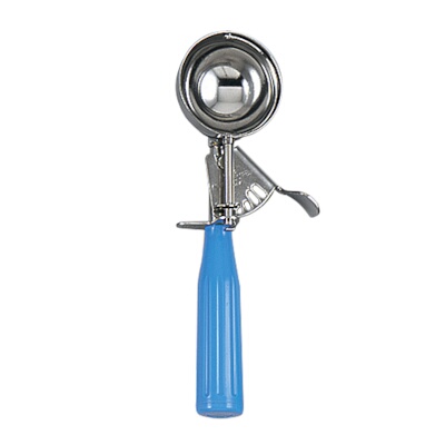 Browne 573316 – Disher, size 16, 2.43 oz., 18/8 stainless steel, poly handle, blue