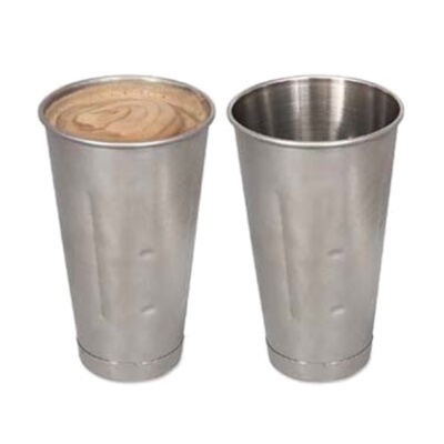 Browne MC388 – Malt Cup, 30 oz., 4″ dia. x 6-7/8″H, graduated, stainless steel