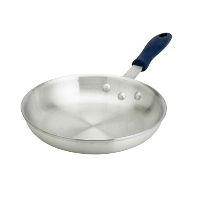 Browne 5814812 – Fry Pan, 12″ dia. x 2-1/4″, without lid, silicone sleeve, 5 gauge aluminum