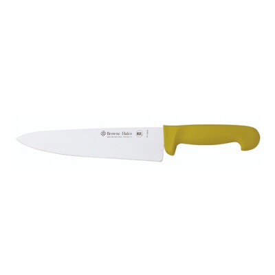 Browne PC12910YL – Color-Coded Cook’s Knife, 10″ blade, German stainless steel, yellow