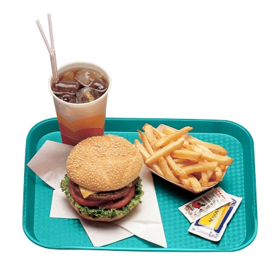 Cambro 1418FF414 – Fast Food Tray, 13-13/16″ x 17-3/4″, rectangular, teal, (Case of 12)