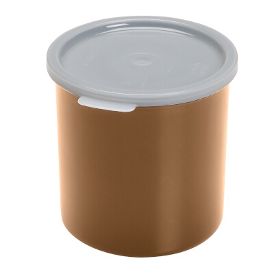 Cambro CP12133 – Crock, 1.2 qt., 5-1/16″ dia. x 5-3/16″H, round, with lid, beige, (Case of 12)